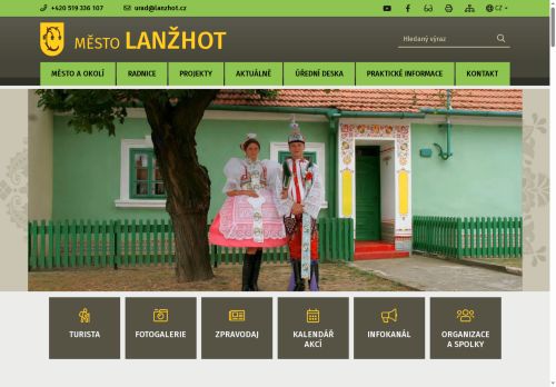 Webové stránky Město Lanžhot, Lanžhot