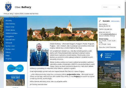 Zobrazit webové stránky Obecní úřad Bulhary