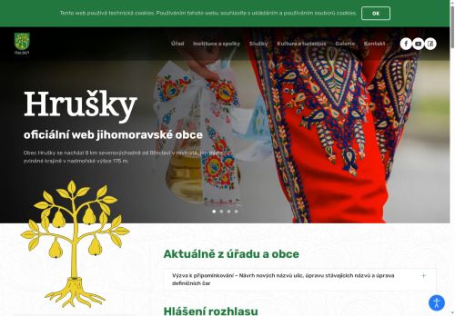 Zobrazit webové stránky Obecní úřad Hrušky