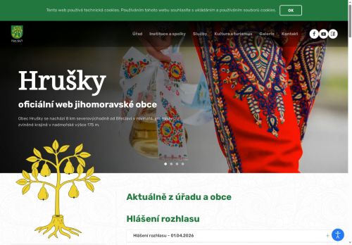Zobrazit webové stránky Obecní úřad Hrušky