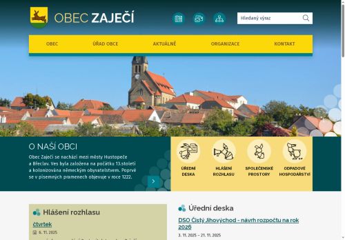 Zobrazit webové stránky Obecní úřad Zaječí