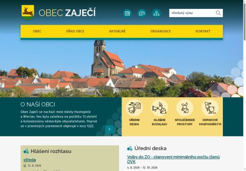 Zobrazit webové stránky Obecní úřad Zaječí