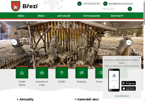 Zobrazit webové stránky Obecní úřad Březí