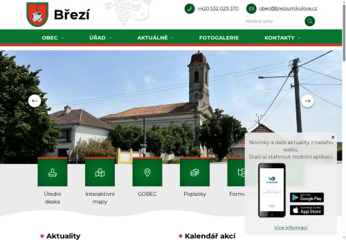 Zobrazit webové stránky Obecní úřad Březí
