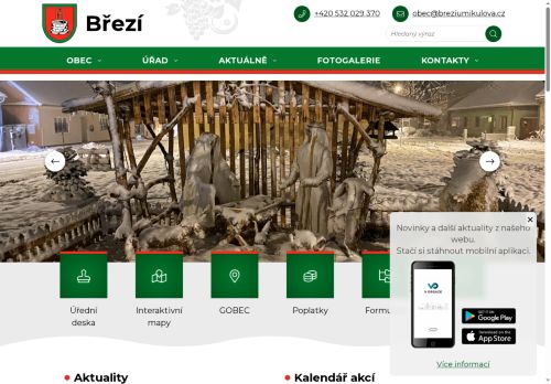 Zobrazit webové stránky Obecní úřad Březí