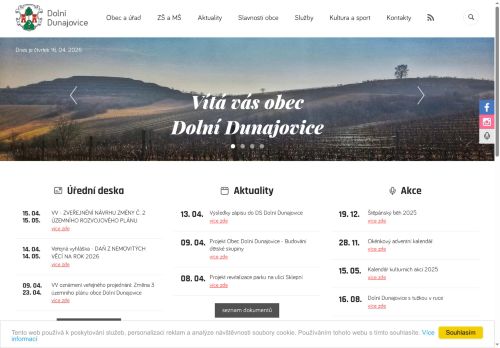Zobrazit webové stránky Obecní úřad Dolní Dunajovice