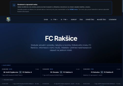 Zobrazit webové stránky FC Rakšice