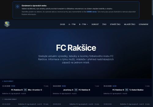 Zobrazit webové stránky FC Rakšice