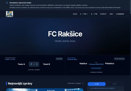 Zobrazit webové stránky FC Rakšice