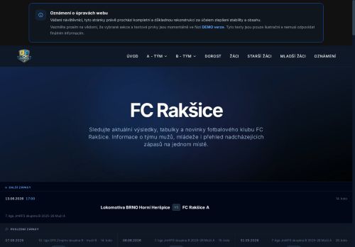 Zobrazit webové stránky FC Rakšice