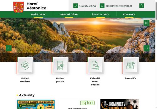 Zobrazit webové stránky Obecní úřad Horní Věstonice