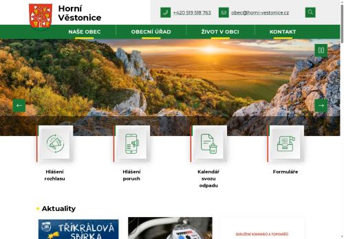 Zobrazit webové stránky Obecní úřad Horní Věstonice
