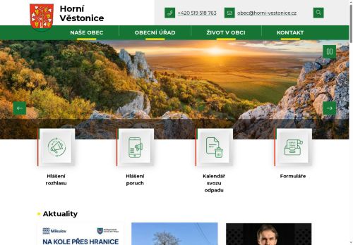 Zobrazit webové stránky Obecní úřad Horní Věstonice