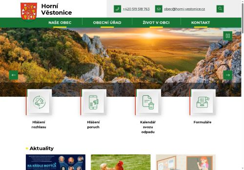 Zobrazit webové stránky Obecní úřad Horní Věstonice