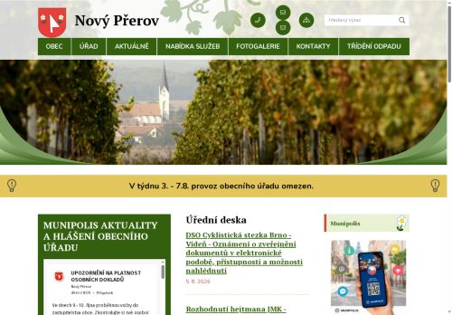 Zobrazit webové stránky Obecní úřad Nový Přerov