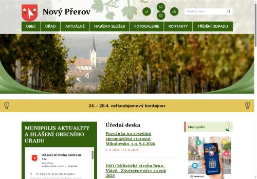 Zobrazit webové stránky Obecní úřad Nový Přerov