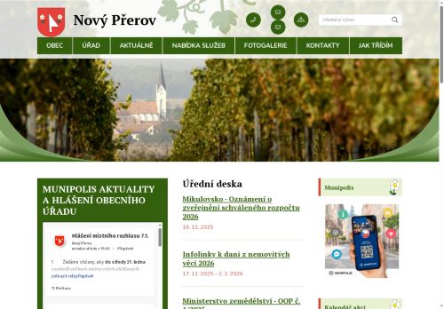 Zobrazit webové stránky Obecní úřad Nový Přerov