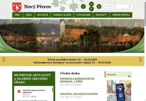 Zobrazit webové stránky Obecní úřad Nový Přerov