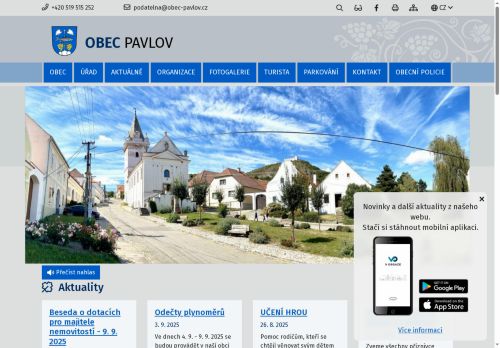 Zobrazit webové stránky Obecní úřad Pavlov