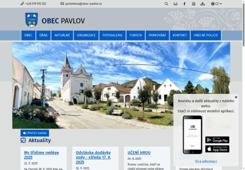 Zobrazit webové stránky Obecní úřad Pavlov