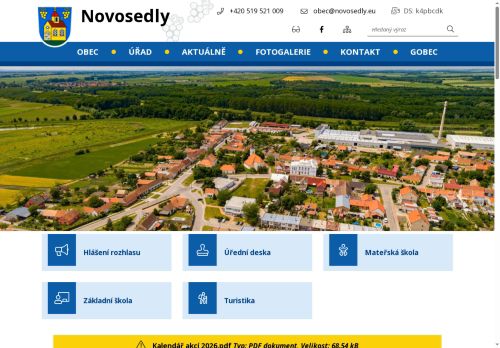 Zobrazit webové stránky Obecní úřad Novosedly