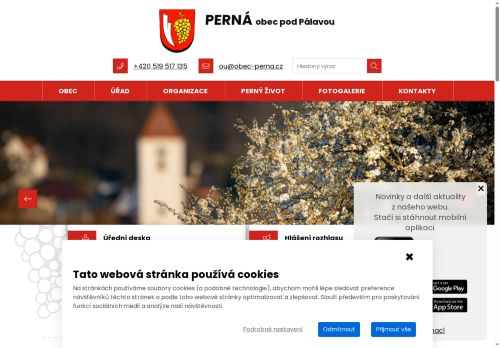 Zobrazit webové stránky Obecní úřad Perná