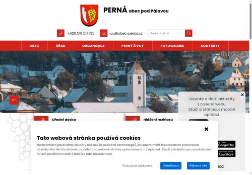 Zobrazit webové stránky Obecní úřad Perná