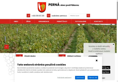 Zobrazit webové stránky Obecní úřad Perná