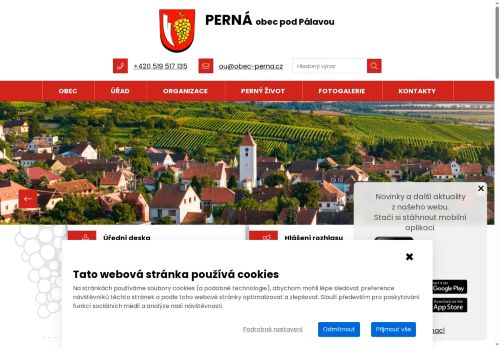 Zobrazit webové stránky Obecní úřad Perná