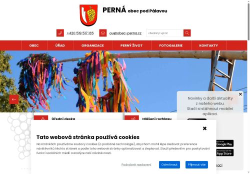Zobrazit webové stránky Obecní úřad Perná