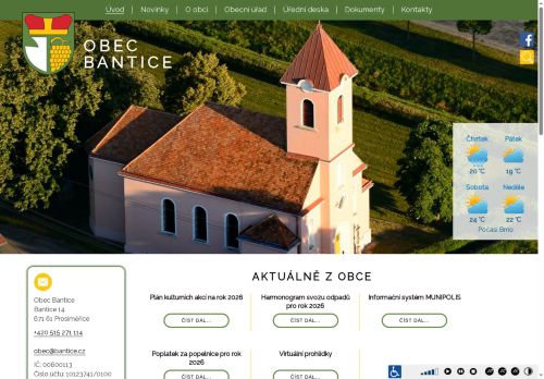 Zobrazit webové stránky Obecní úřad Bantice