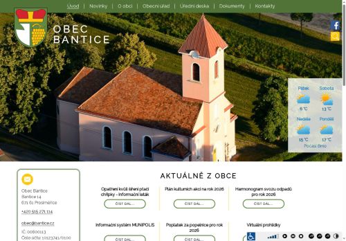 Zobrazit webové stránky Obecní úřad Bantice