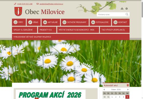 Zobrazit webové stránky Obecní úřad Milovice