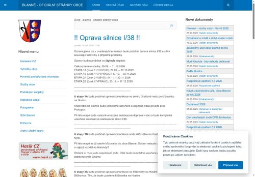 Zobrazit webové stránky Obecní úřad Blanné