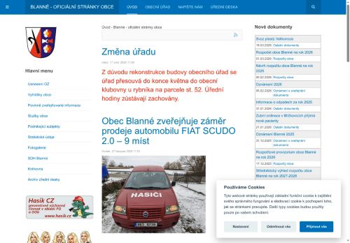 Zobrazit webové stránky Obecní úřad Blanné