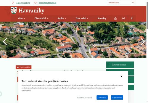 Zobrazit webové stránky Obecní úřad Havraníky