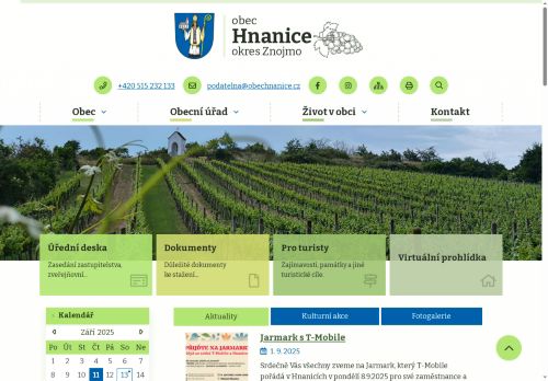 Zobrazit webové stránky Obecní úřad Hnanice