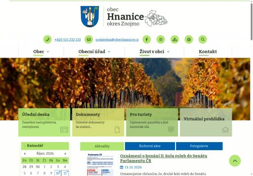 Zobrazit webové stránky Obecní úřad Hnanice