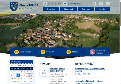 Zobrazit webové stránky Obecní úřad Křepice