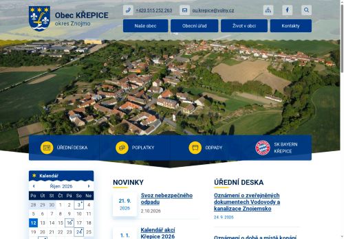 Zobrazit webové stránky Obecní úřad Křepice