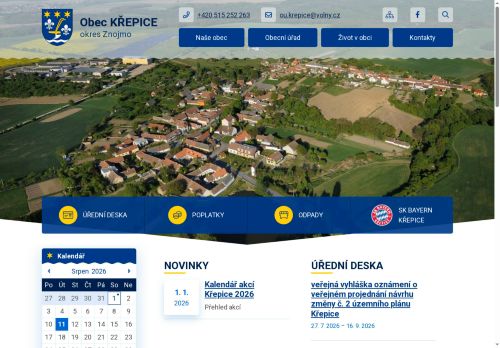 Zobrazit webové stránky Obecní úřad Křepice