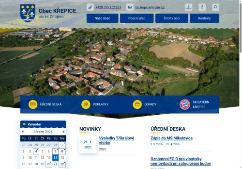 Zobrazit webové stránky Obecní úřad Křepice