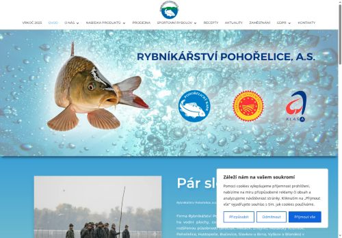 Zobrazit webové stránky Rybnikářství Pohořelice a.s.