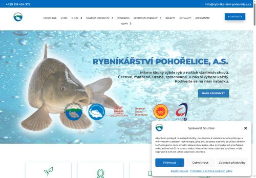 Zobrazit webové stránky Rybnikářství Pohořelice a.s.