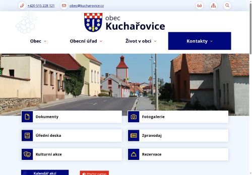 Zobrazit webové stránky Obecní úřad Kuchařovice