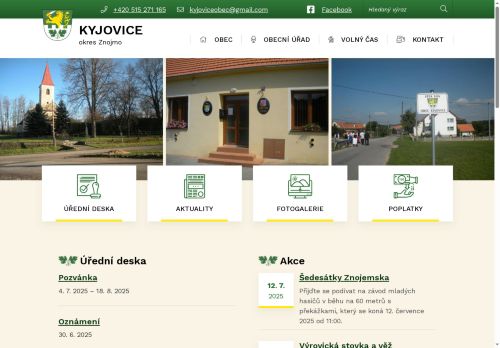 Zobrazit webové stránky Obecní úřad Kyjovice