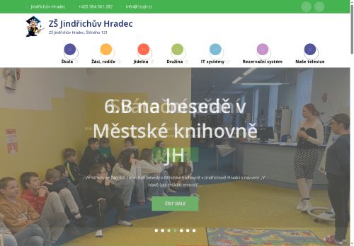 Webové stránky Základní škola Jindřichův Hradec I, Štítného 121, Jindřichův Hradec