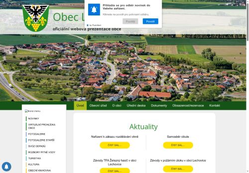 Zobrazit webové stránky Obecní úřad Lechovice