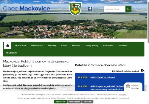 Zobrazit webové stránky Obecní úřad Mackovice