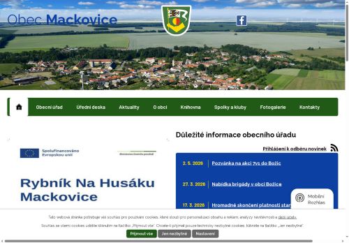 Zobrazit webové stránky Obecní úřad Mackovice